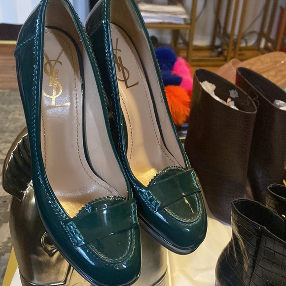 YSL Green Patten / EU.8 1/2 /U.S size 8.NO BOX “ - Picture 1 of 13